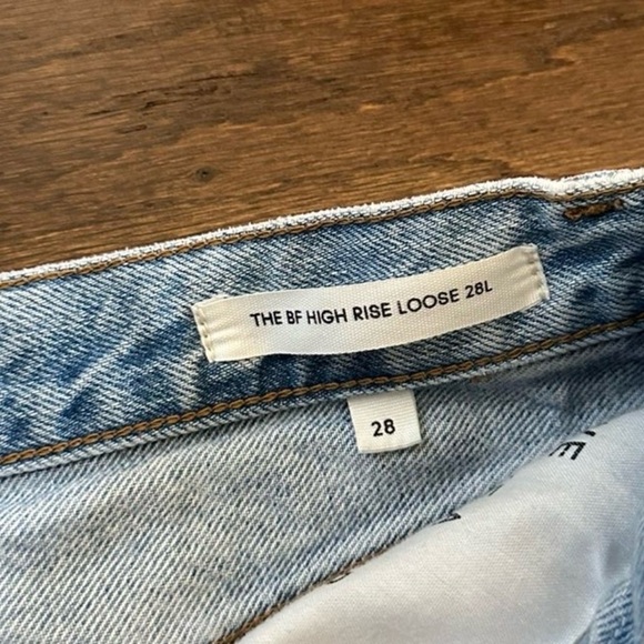 Denim Forum by Aritzia jeans-The Boyfriend High Rise Loose size 28-Retail $110 - Picture 9 of 12